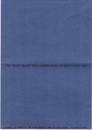 N.E. Thing Co.: Rolf Nelson Gallery (1966)