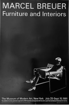 Item #1084 Marcel Breuer: Furniture and Interiors Poster, 1981. Marcel Breuer
