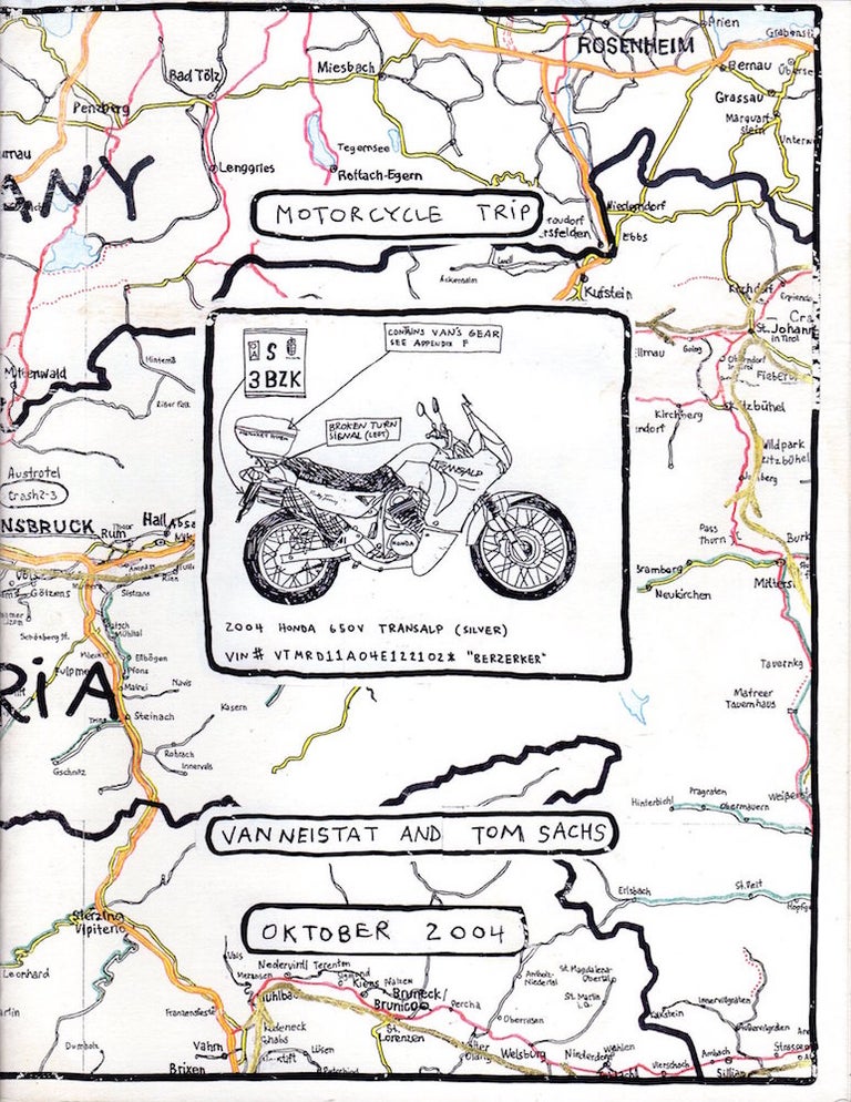 Item #1113 Motorcycle Trip. Tom Sachs, Van Neistat.
