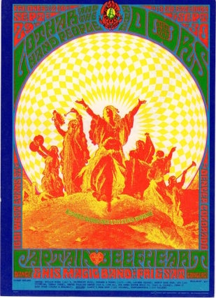 Item #1146 The Doors and Captian Beefheart: Family Dog Productions Concert Postcard (1967). Chet...