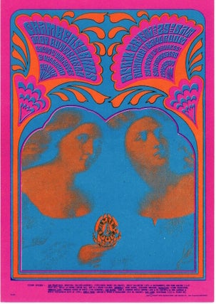 Item #1147 The Chamber Brothers and Iron Butterfly: Family Dog Productions Concert Postcard...