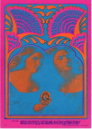 Item #1147 The Chamber Brothers and Iron Butterfly: Family Dog Productions Concert Postcard...