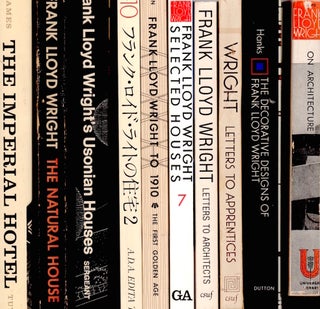 Item #1250 A Frank Lloyd Wright Library: 35 Books. Frank Lloyd Wright
