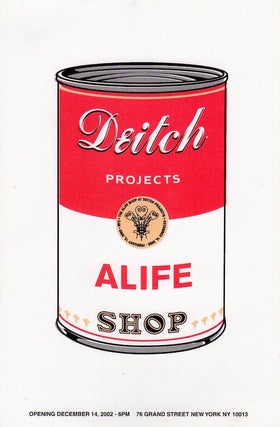 Item #1288 Deitch Projects: ALife Shop Exhibition Card (2002