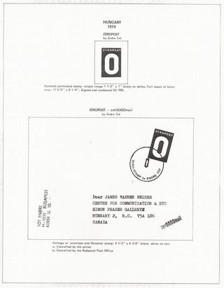 Artists' Stamps and Stamp Images; An International Invitational Exhibition