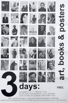 Item #1312 3 Days: Art, Books & Posters. Steven Leiber