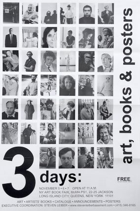 3 Days: Art, Books & Posters. Steven Leiber.