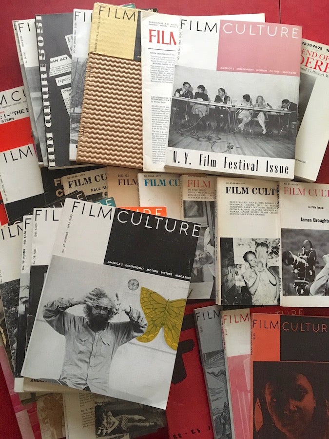 Item #1342 Film Culture Magazine: A Collection of 49 Issues in 35 Publications. Jonas Mekas.