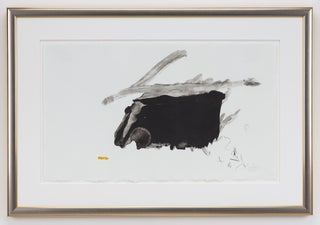 Item #1346 Robert Motherwell: Airless Black, Signed Lithograph; No. 73 of 98. Robert Motherwell