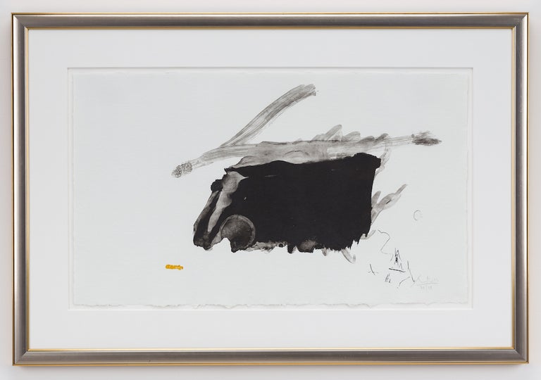 Item #1346 Robert Motherwell: Airless Black, Signed Lithograph; No. 73 of 98. Robert Motherwell.