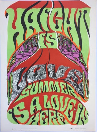 Item #1355 Haight is Love / Summer is a Love-In Here Poster (1967). John Dulley