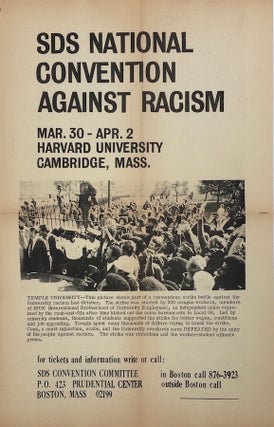 Item #1364 SDS National Convention Against Racism Poster and Flyer (1972