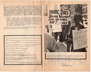 SDS National Convention Against Racism Poster and Flyer (1972)