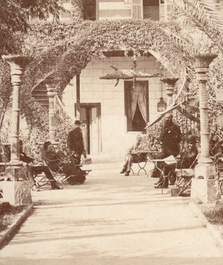 Albumen Photographic Print: Hotel du Nil (Egypt, Circa 1880)