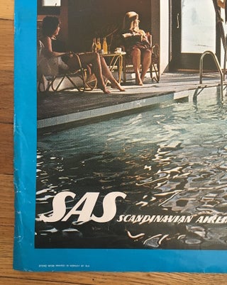 Nordic Ski Touring: Scandinavian Airlines Poster (circa 1970)
