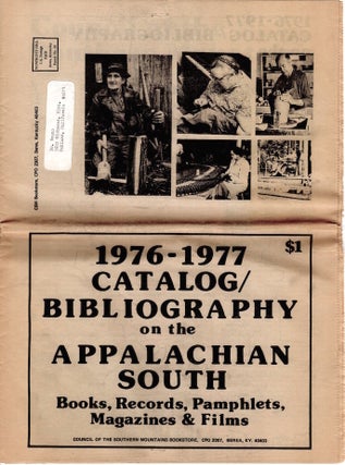 Item #1394 1976-1977 Catalog/Bibliography on the Appalachian South; Books, Records, Pamphlets,...