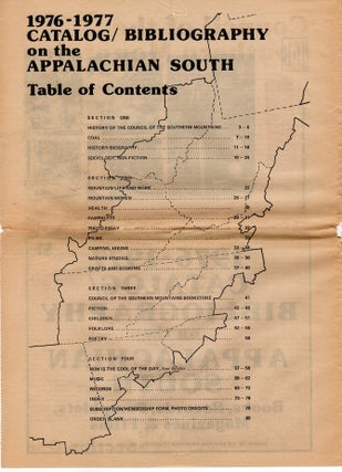 1976-1977 Catalog/Bibliography on the Appalachian South; Books, Records, Pamphlets, Magazines & Films