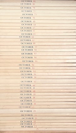 Item #1456 October Journal: Collection of 52 Issues (1976-1997). Rosalind Krauss, Annette...