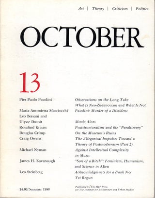 October Journal: Collection of 52 Issues (1976-1997)