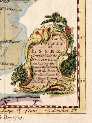 Map of The County of Essex, UK (1759)