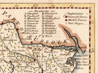 Map of The County of Essex, UK (1759)
