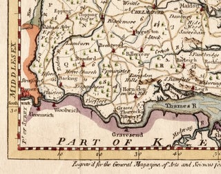Map of The County of Essex, UK (1759)