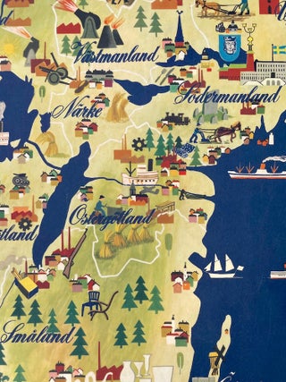 Swedish Centennial Pictorial Map (1948)