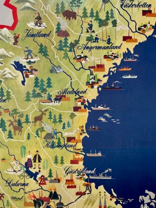 Swedish Centennial Pictorial Map (1948)
