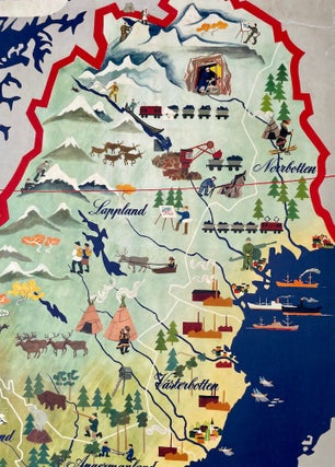 Swedish Centennial Pictorial Map (1948)