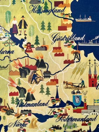 Swedish Centennial Pictorial Map (1948)