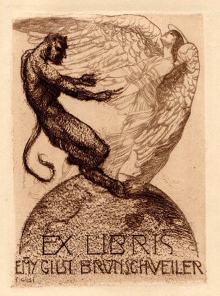 Item #1479 A Stunning Collection of 128 Ex Libris Bookplates from Zurich and Vienna (1914-1921