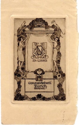A Stunning Collection of 128 Ex Libris Bookplates from Zurich and Vienna (1914-1921)