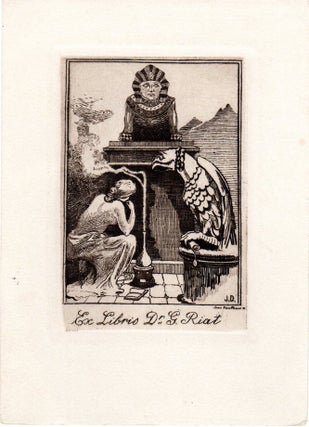 A Stunning Collection of 128 Ex Libris Bookplates from Zurich and Vienna (1914-1921)