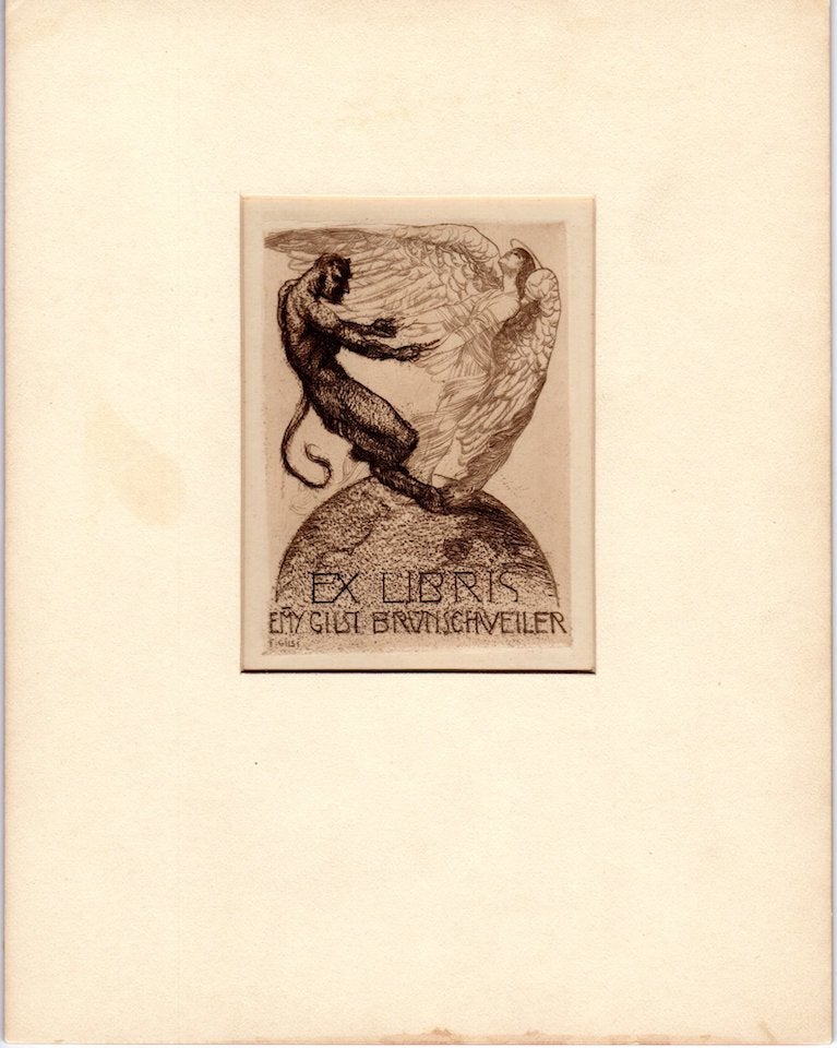 A Stunning Collection of 128 Ex Libris Bookplates from Zurich and Vienna  1914-1921 on Monograph Bookwerks