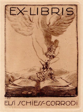 A Stunning Collection of 128 Ex Libris Bookplates from Zurich and Vienna (1914-1921)
