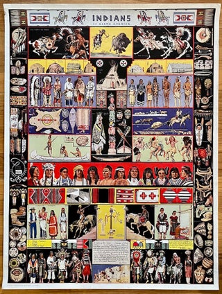 Item #1504 Indians of North America Poster/Print (1950). Jo Mora