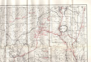 Crater Lake National Forest Map (1930); It's Resources: Timber, Forage, Water, Recreation