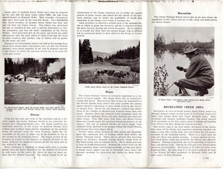 Crater Lake National Forest Map (1930); It's Resources: Timber, Forage, Water, Recreation