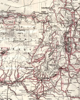 Road and Recreation Map, Washington State (1924)