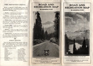 Road and Recreation Map, Washington State (1924)