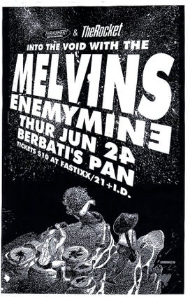 Item #1525 The Melvins and Enemy Mine at Berbati's Portland (1999). Guy Burwell