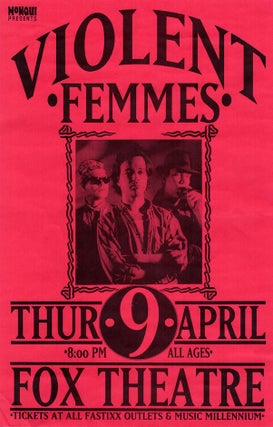 Item #1529 Violent Femmes at the Fox Theatre (1992