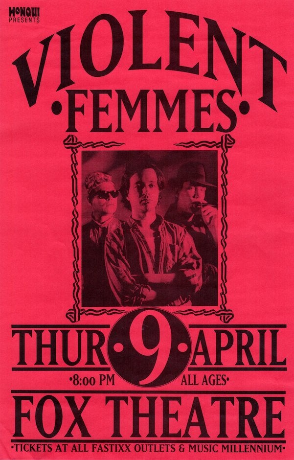 Item #1529 Violent Femmes at the Fox Theatre (1992)