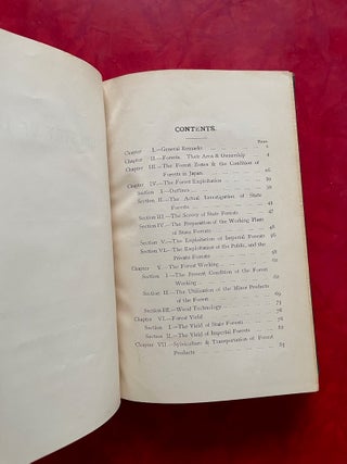 Forestry of Japan (1910) with Japan Forest Office Letter (1915)