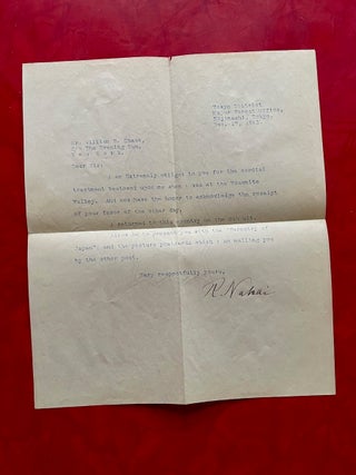 Forestry of Japan (1910) with Japan Forest Office Letter (1915)