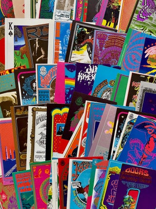 Item #1639 A Collection of 62 Family Dog Psychedelic Postcards (1960s). Rick Griffin, Victor...
