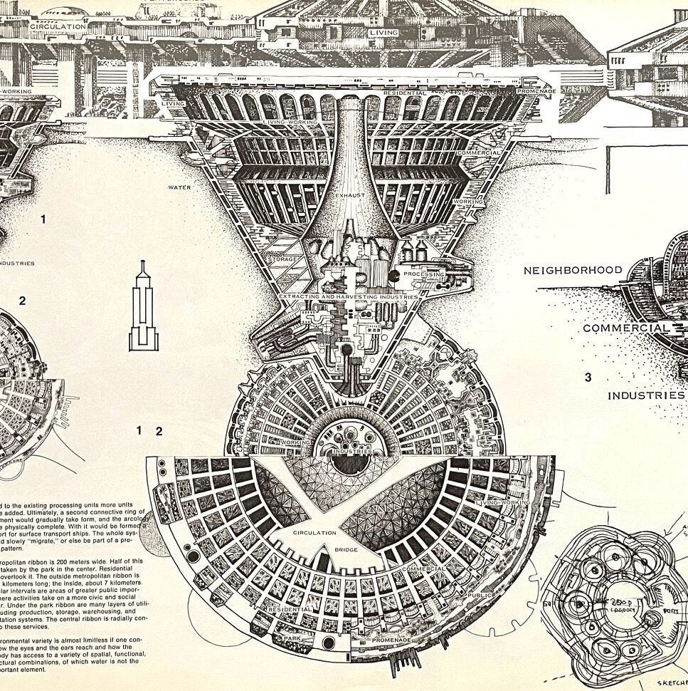 Monograph Bookwerks | Arcology: The City in the Image of Man 1969 Monograph Bookwerks | Arcology: The City in the Image of Man 1969