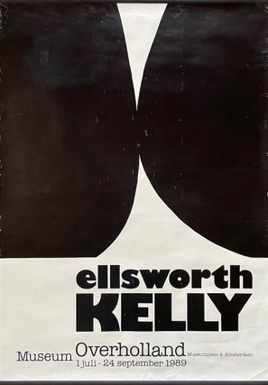 Item #1648 Ellsworth Kelly Overholland Museum Exhibition Poster (1989). Ellsworth Kelly