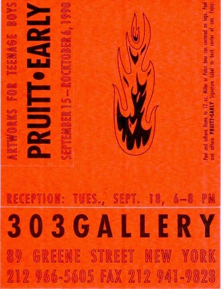 Item #1705 Pruitt / Early: Artworks for Teenage Boys (Stickers, 1990). Rob Pruitt, Jack Early