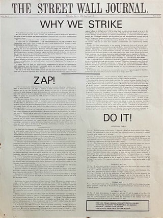 The Street Wall Journal: Set of 3 Posters (1970)
